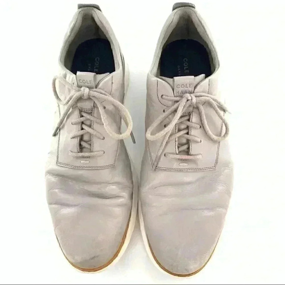 Cole Haan mens size 11 gray leather grade OS lightweight lace up Oxfords main image 11